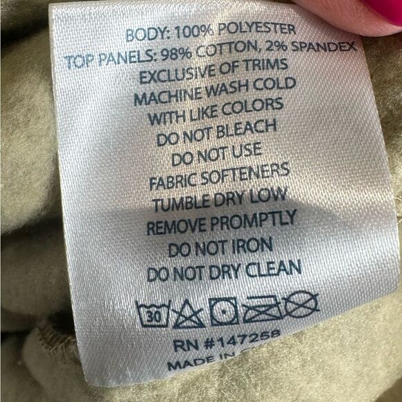 Simply Southern khaki and pink courdoroy and fleece pullover size large NWT - Picture 8 of 8